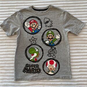 Nintendo Super Mario Gray Shirt